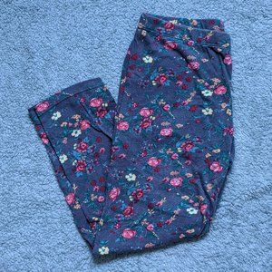 Chocolate Factory Floral Print Leggings, Size M